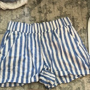 Sonoma Striped Blue and White Women's Shorts